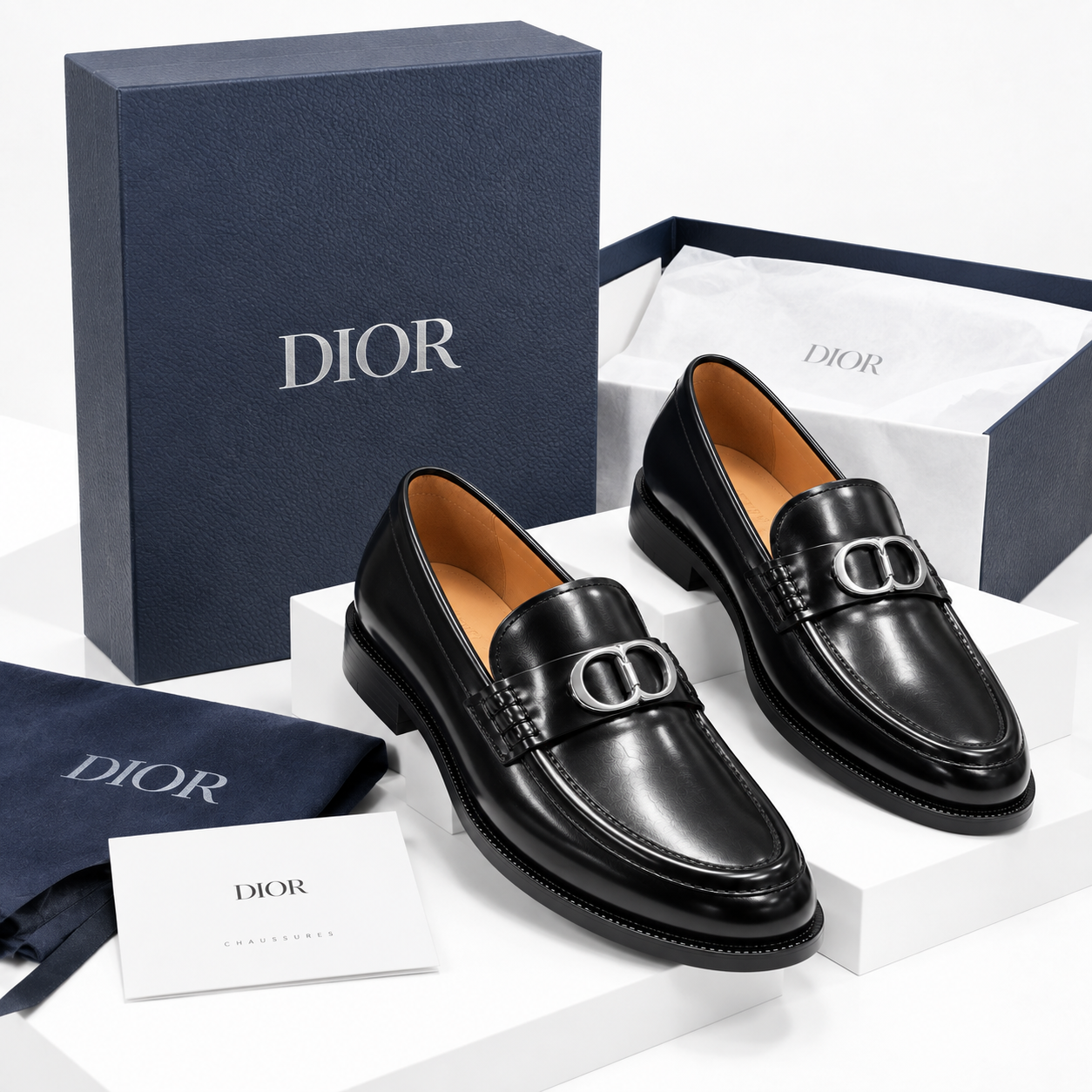 Dior Homme Mocassins en cuir